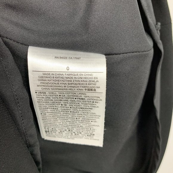 Banana Republic Dress Black White Textured Floral Fit Flare Sleeveless - Picture 9 of 13